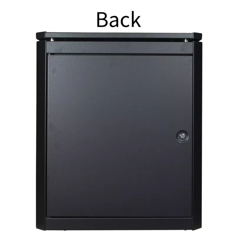 Laisvai pastatomas stovas Lanview RDL12U66BL — 12U, 600 kg, raktinis užraktas, reguliuojamos kojelės, kabelių valdymas, IP40, juoda