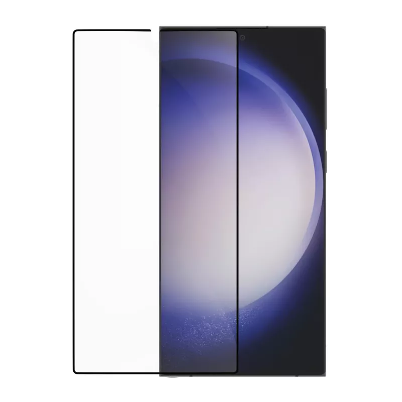 dbramante1928 Eco-Shield apsauginis stiklas Samsung Galaxy S23 Ultra juodas kraštas