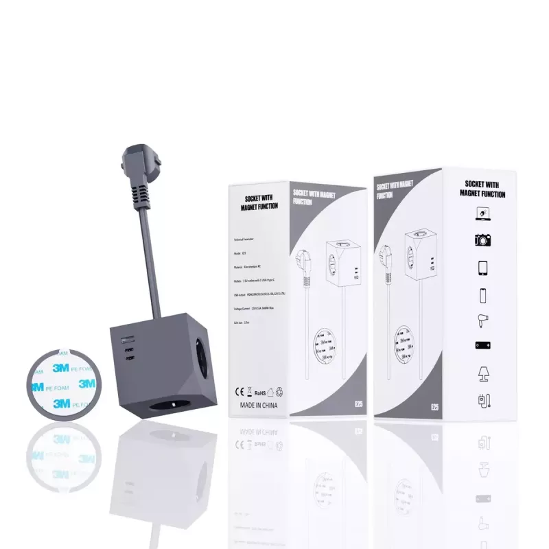 MicroConnect MC-CUBE015USBMAGNETIC USB magnetinis maitinimo kubas