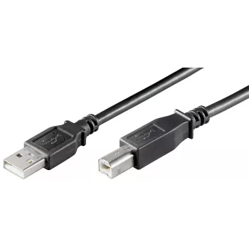 Microconnect USBAB3B-LSZH USB 2.0 kabelis 3 m USB A – USB B juodas LSZH