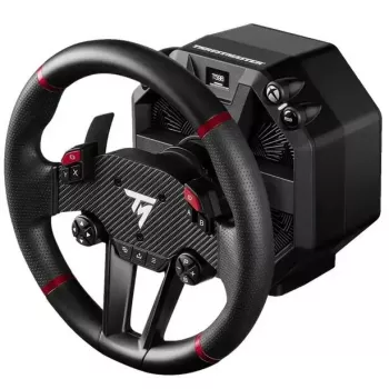 Vairas ir pedalai Thrustmaster T598X juodai raudonas USB laidinis analoginis/digitalinis PC PlayStation 4 PlayStation 5 metalinis korpusas