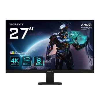 GIGABYTE GS27U 27 colių UHD žaidimų monitorius - 3840 x 2160, 160Hz, 1ms, 350 cd/m², Display HDR400, HDMI 2.1, Displayport 1.4