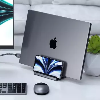 Stovas nešiojamam kompiuteriui ir planšetei Satechi ST-ADVSM sidabrinis, suderinamas su MacBook Pro