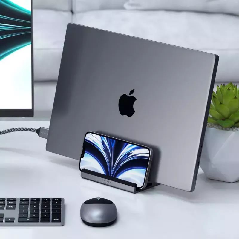 Stovas nešiojamam kompiuteriui ir planšetei Satechi ST-ADVSM sidabrinis, suderinamas su MacBook Pro