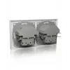 ICY BOX IB-MPS4200W-PD kištukinis lizdas F tipas + USB A + USB C baltas