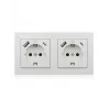 ICY BOX IB-MPS4200W-PD kištukinis lizdas F tipas + USB A + USB C baltas