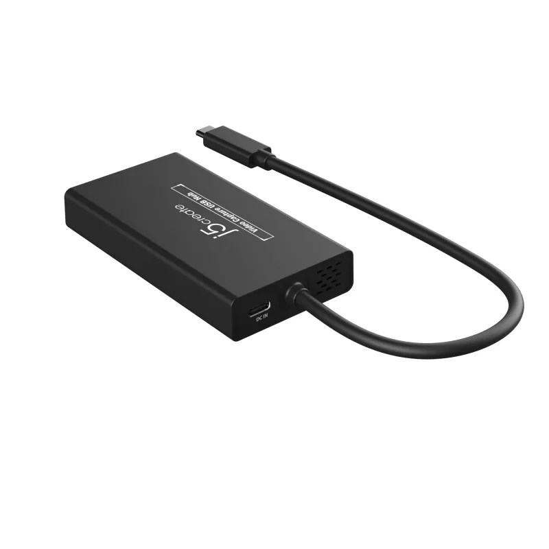 USB-C vaizdo fiksavimo stotelė su HDMI j5create JVA01-N 1920x1080 30Hz juoda