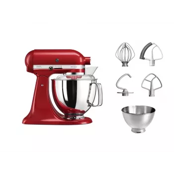 Virtuvinis kombainas KitchenAid Artisan 5KSM175PS — 300 W, 4,8 l nerūdijančio plieno dubuo, raudonas