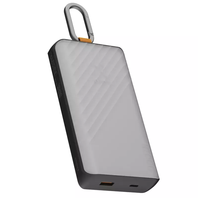 Power bank Xtorm XG2S101 — 10000 mAh LiPo, 30 W, USB‑C + USB‑A, pilka/juoda/oranžinė