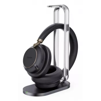 Yealink BH76 Plus su įkrovimo stotele, UC, juoda, USB-C/A, ausinės