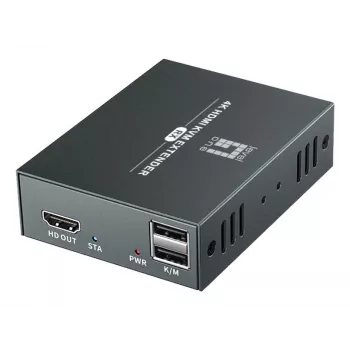 AV siųstuvas-imtuvas LEVELONE HVE-8111, 3840x2160, Cat6, USB-A/USB-B, DC 12V (2 vnt.)