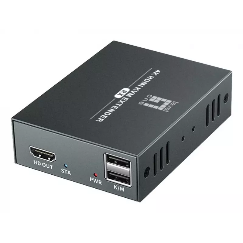 AV siųstuvas-imtuvas LEVELONE HVE-8111, 3840x2160, Cat6, USB-A/USB-B, DC 12V (2 vnt.)