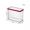 Maisto indas Rotho LOFT 2,1 L stačiakampis skaidrus 100×200×142 mm, technopolimeras