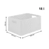 rotho Country plastikinė spintelė su 3 stalčiais, balta, 71,2×32,5×37,5 cm, technopolimeras, ratukai