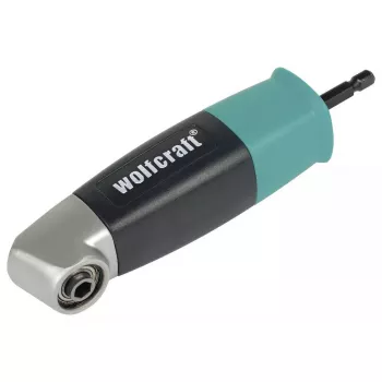 Kampinis reduktorius atsuktuvui Wolfcraft 4688000, šešiakampis kotas 6,35 mm, maks. sukimo momentas 13 N·m, 400 aps./min., juodas