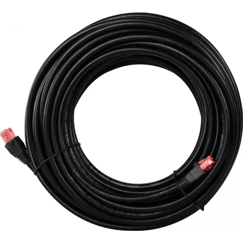 Tinklo kabelis Goobay 55434 RJ-45 Cat6 20 m Juodas
