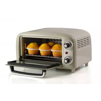 Ariete 3919 elektrinė orkaitė Vintage, 800W, 10L talpa, dvigubas stiklas, retro, smėlio spalvos