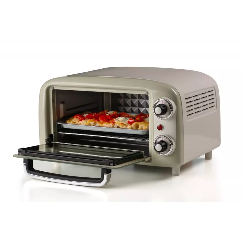 Ariete 3919 elektrinė orkaitė Vintage, 800W, 10L talpa, dvigubas stiklas, retro, smėlio spalvos