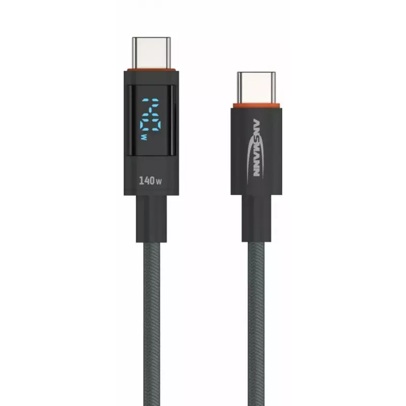 USB-C laidas Ansmann 1700-0176 USB 2.0 1,2 m USB-C antracitinis