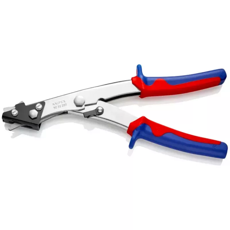 Knipex 90 55 280 tiesios plieninės žirklės, pjovimo geba 1,2 mm