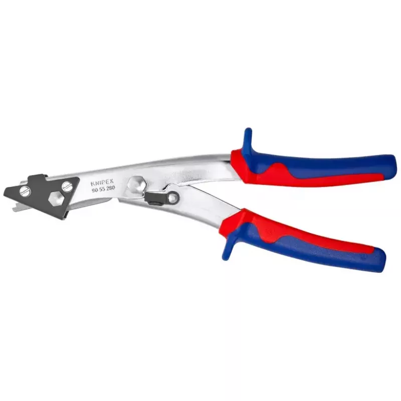 Knipex 90 55 280 tiesios plieninės žirklės, pjovimo geba 1,2 mm