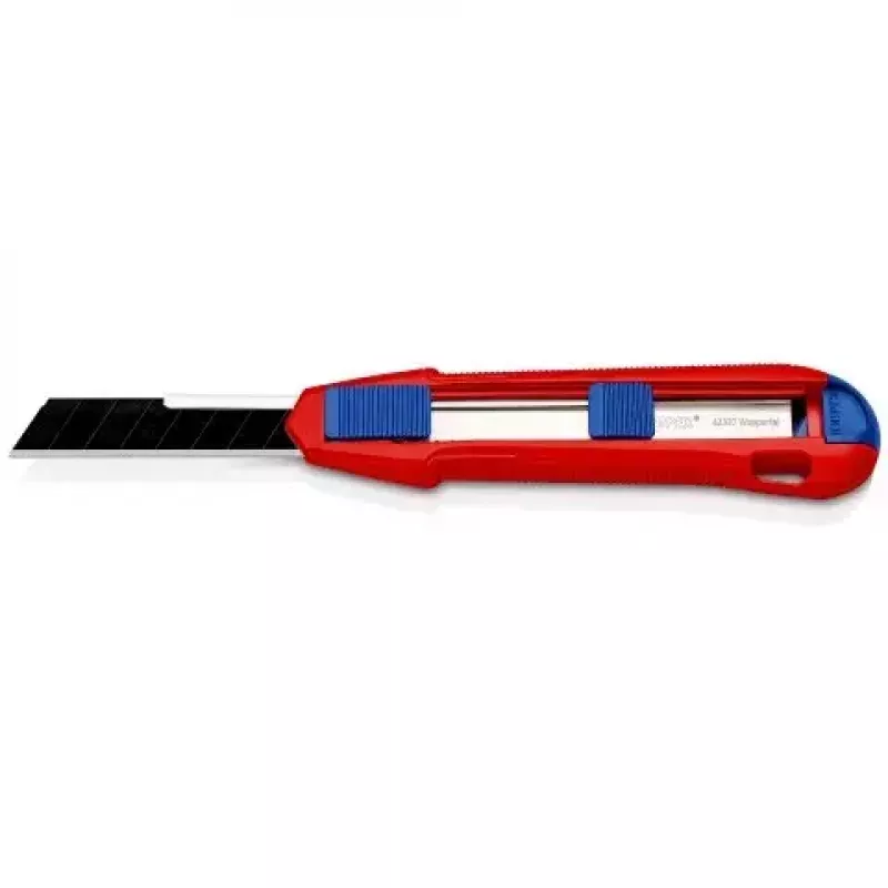 Pjaustymo peilis su lūžtančiais ašmenimis Knipex CutiX® Black Blue Red