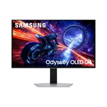 Samsung G60SF 27 colių OLED monitorius, 2560x1440, 500 Hz, sidabrinis
