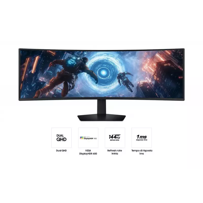 Samsung S49FG912EU monitorius 124,5 cm (49 colių) 5120 x 1440 Dual QHD LCD juodas