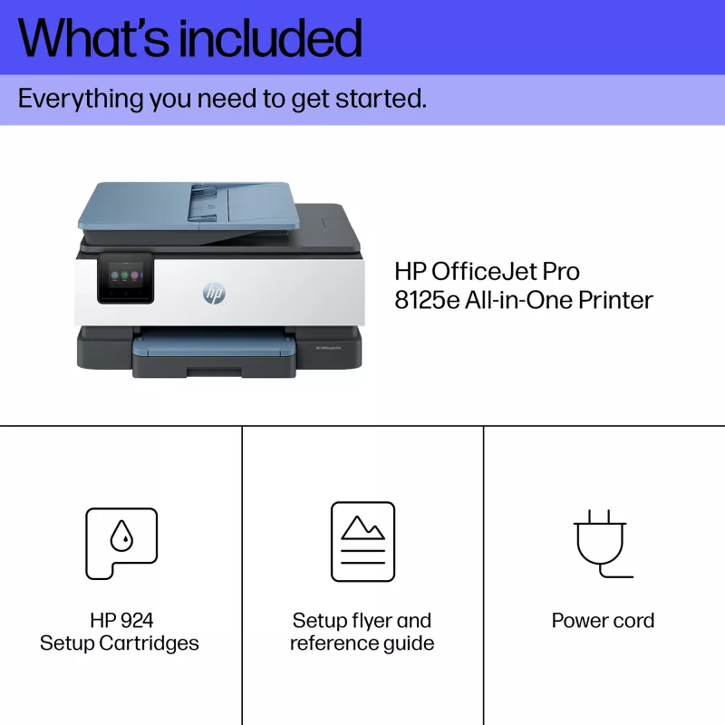 HP OfficeJet Pro 8125e belaidis daugiafunkcis spalvotas spausdintuvas, Instant Ink, dvipusis spausdinimas