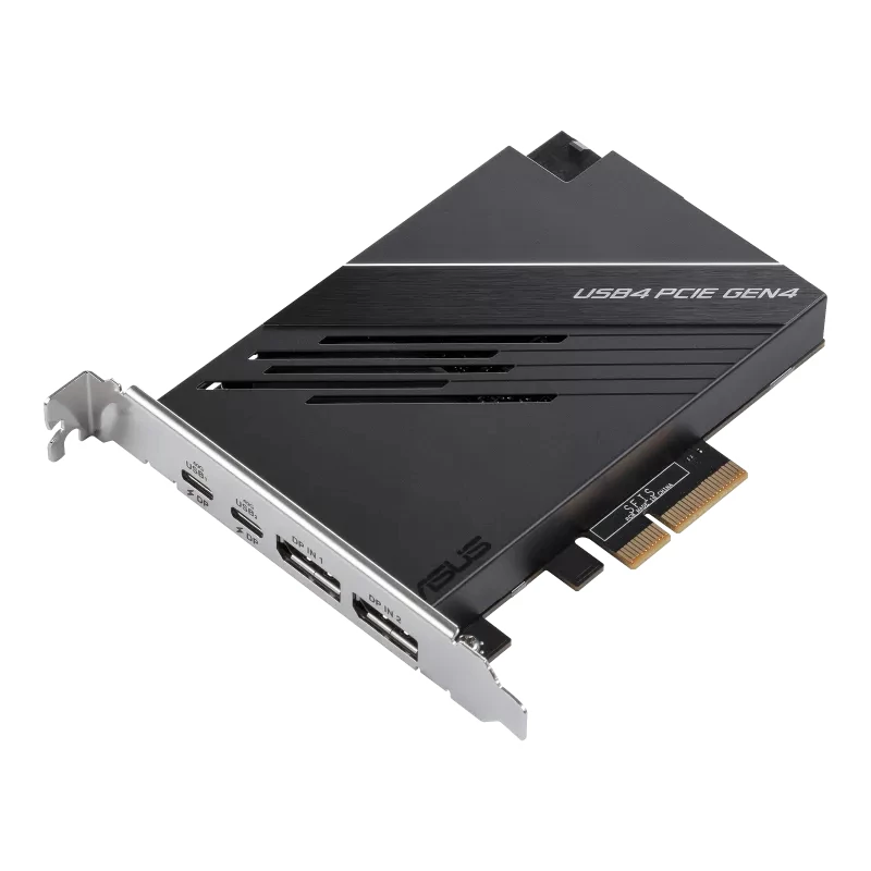 ASUS USB4 PCIe Gen4 kortelė – sąsajos / adapterio plokštė su vidiniu DisplayPort ir USB Type-C