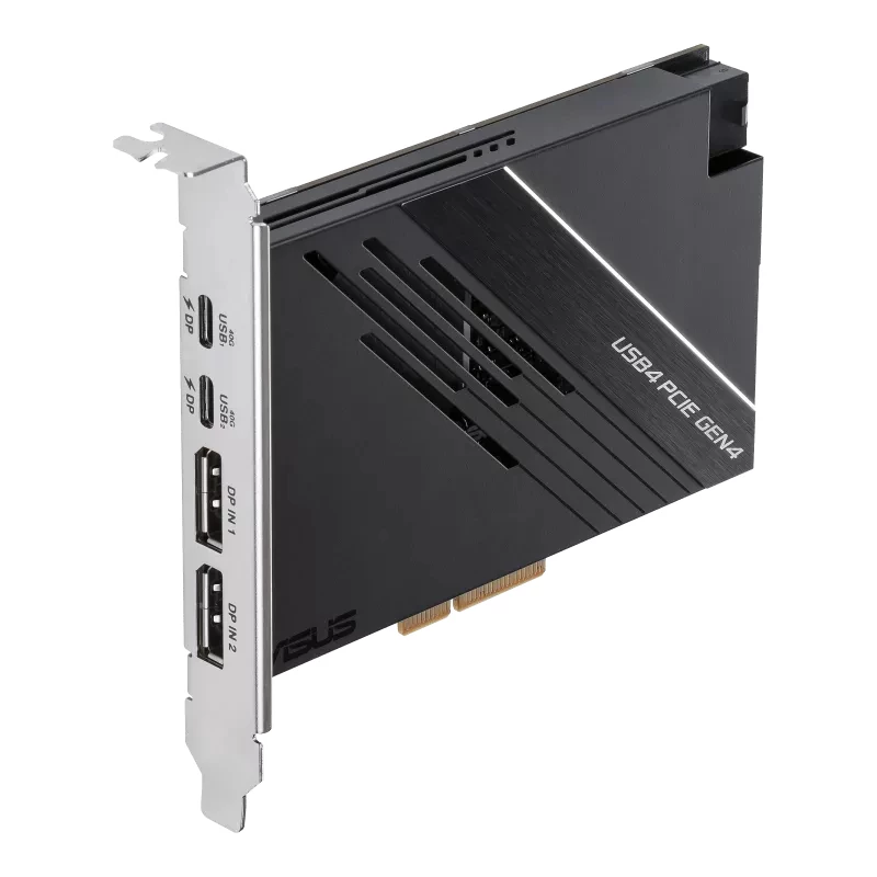 ASUS USB4 PCIe Gen4 kortelė – sąsajos / adapterio plokštė su vidiniu DisplayPort ir USB Type-C
