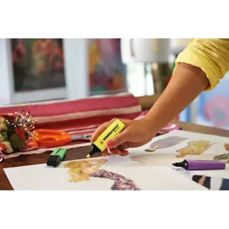 Marker STABILO BOSS ORIGINAL Chisel tip Rožinė