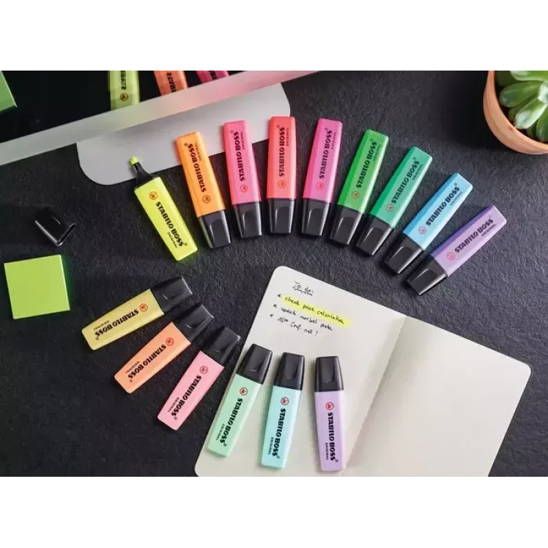 Marker STABILO BOSS ORIGINAL Chisel tip Rožinė