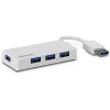 TRENDnet TU3-H4E 4 prievadų USB 3.0 mini šakotuvas, stalinis