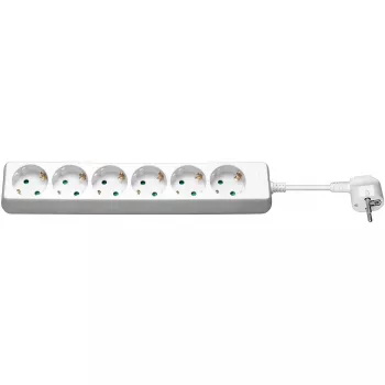 Goobay 6-ių lizdų ilgintuvas 1,5 m baltas 6 AC lizdai 3500 W