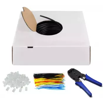 Tinklo kabelis Goobay 94399 Cat6 U/UTP 305 m Juodas