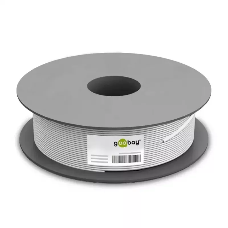 Goobay CAT 6 tinklo kabelis S/FTP PiMF baltas 100 m