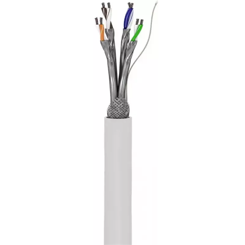 Goobay CAT 6 tinklo kabelis S/FTP PiMF baltas 100 m