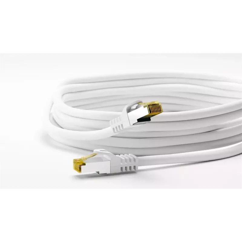 Goobay RJ45 Patch Cord CAT 6A S/FTP 15m Baltas