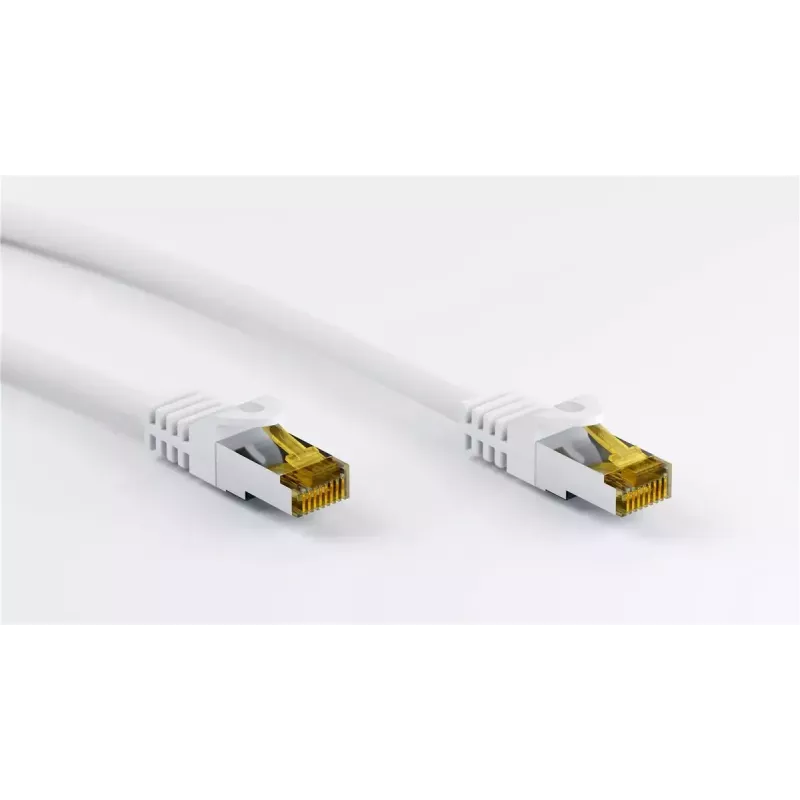 Tinklo kabelis Goobay RJ45 Patch Cord CAT 6A S/FTP 20m Baltas