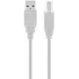 Goobay USB 2.0 Hi-Speed laidas pilkas 5 m USB A į USB B 0.48 Gbit/s