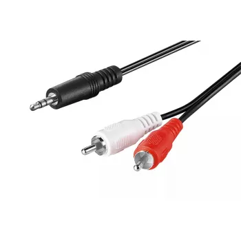 Garso laidas Goobay 51652 10m 3,5mm lizdas – 2 x RCA kištukas, juodas