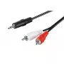Garso laidas Goobay 51652 10m 3,5mm lizdas – 2 x RCA kištukas, juodas