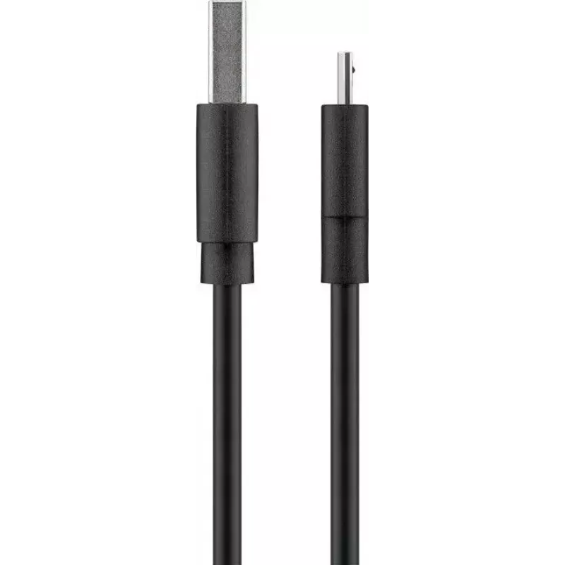 Goobay Micro-USB greito įkrovimo ir sinchronizavimo kabelis 1 m USB 2.0 juodas