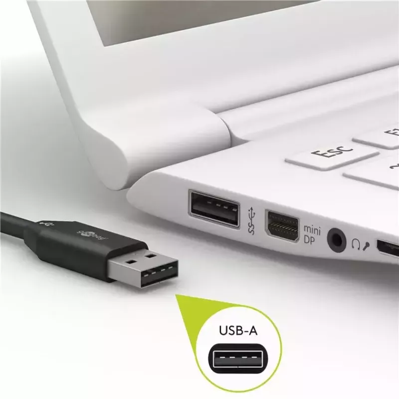 Goobay Lightning USB įkrovimo ir sinchronizavimo kabelis 0,5 m, MFi, CE