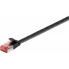 Tinklo kabelis Goobay 94235 RJ-45 Cat6 0,25 m Juodas