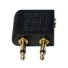 Lyties keitiklis LOGILINK CA1089 — 2×3,5 mm į 1×3,5 mm, auksuoti kontaktai, juodas
