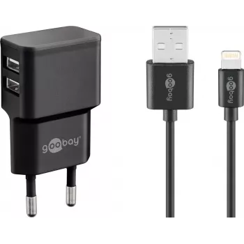 Įkroviklio rinkinys Goobay Dual Apple Lightning 44995