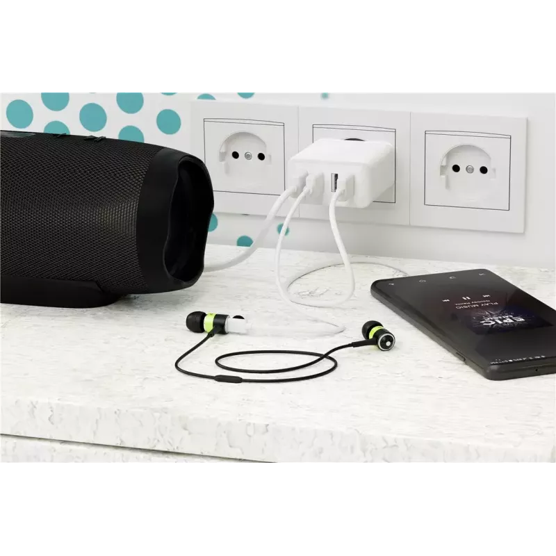 Kroviklis Wentronic 44962 Universal Baltas 4 USB prievadai 5 V