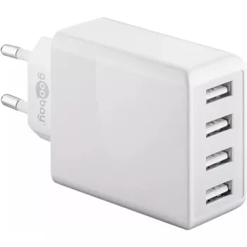 Kroviklis Wentronic 44962 Universal Baltas 4 USB prievadai 5 V